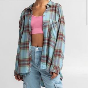 Urban Outfitters BDG blue flannel